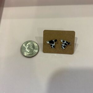 Cow Print Stud Earrings